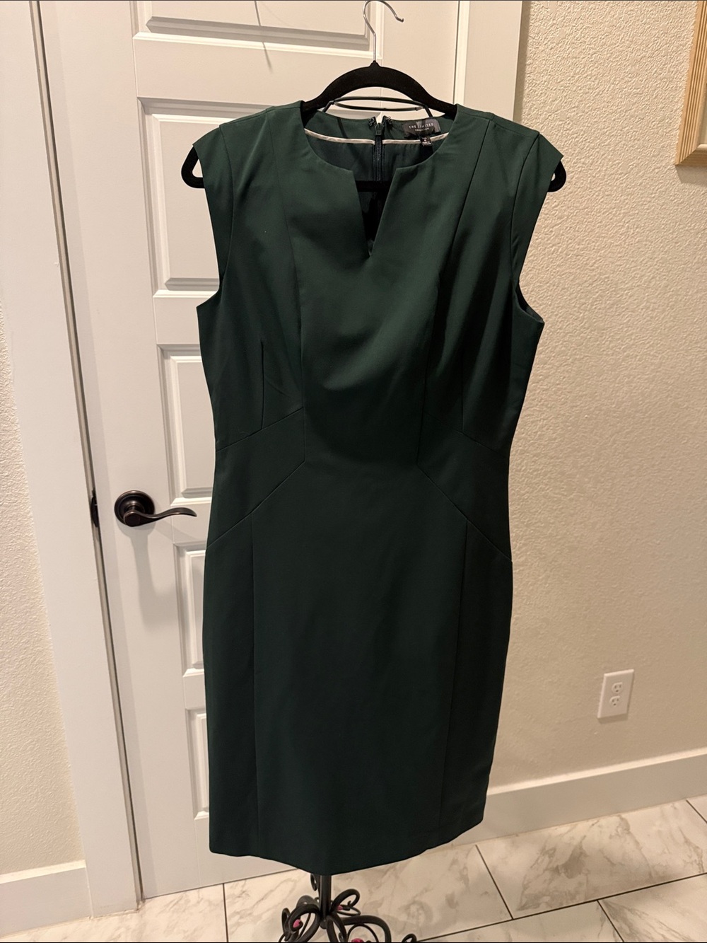 The Limited Dark Green Midi Sheath Dress